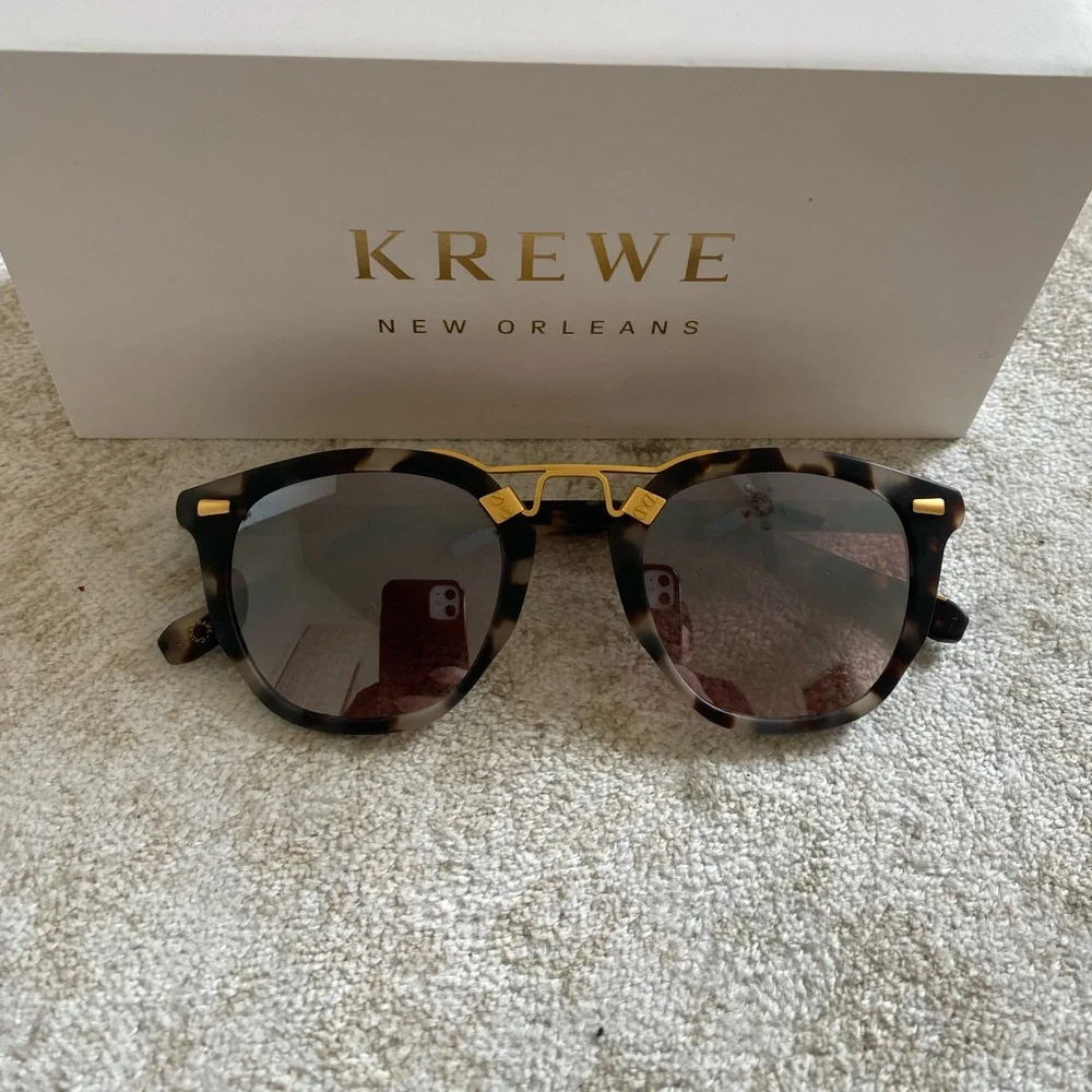 KREWE Sunglasses. Mirrored 24k - Picture 1 of 2
